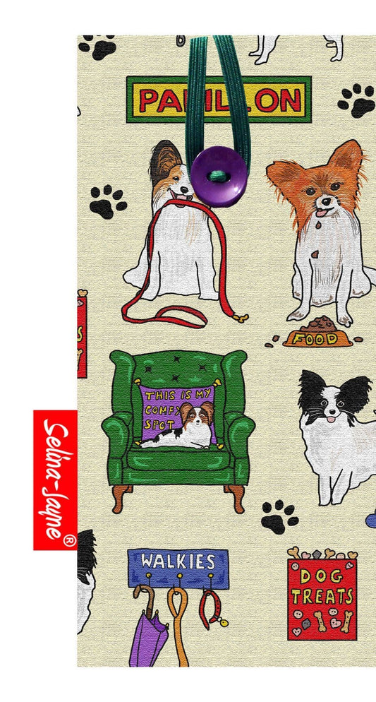 Papillon Dog Soft Glasses Case by Selina-Jayne