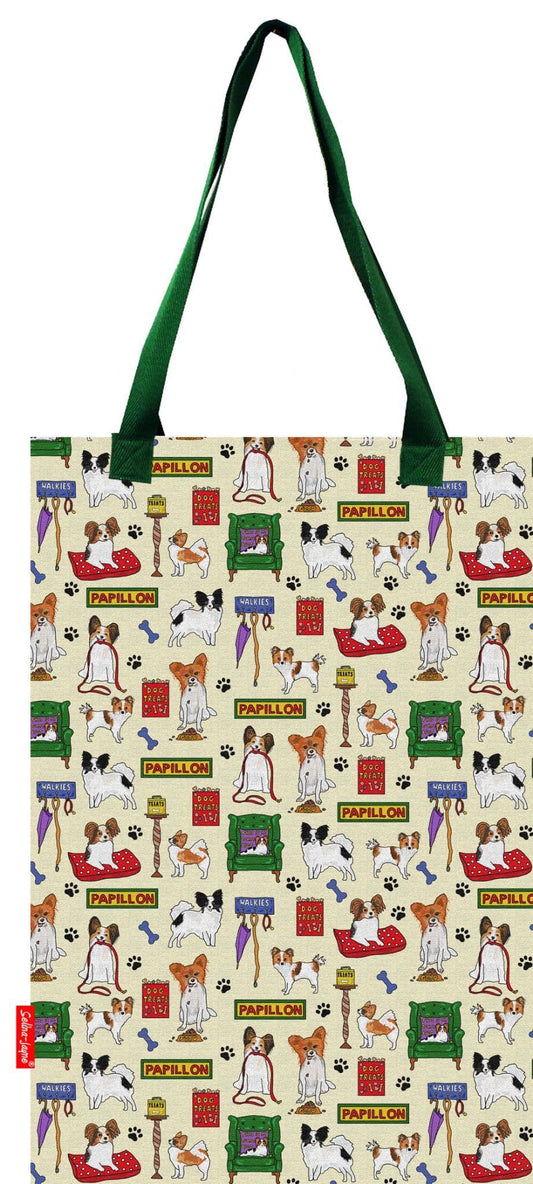 Papillon Dog Tote Bag by Selina-Jayne