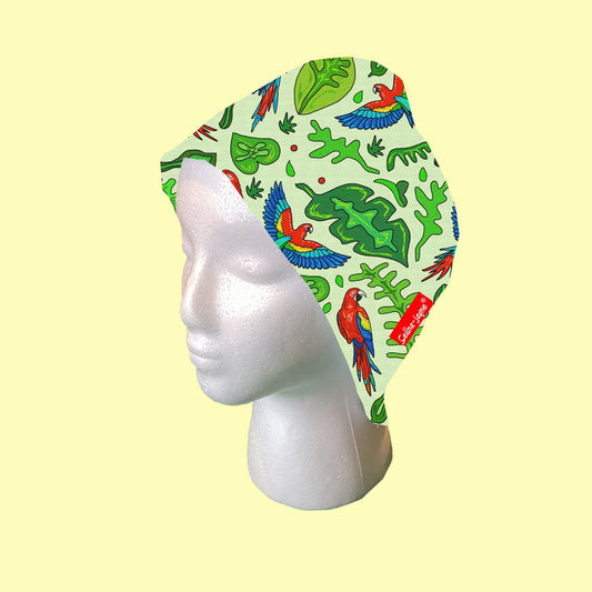 Parrots Scrub Cap by Selina-Jayne