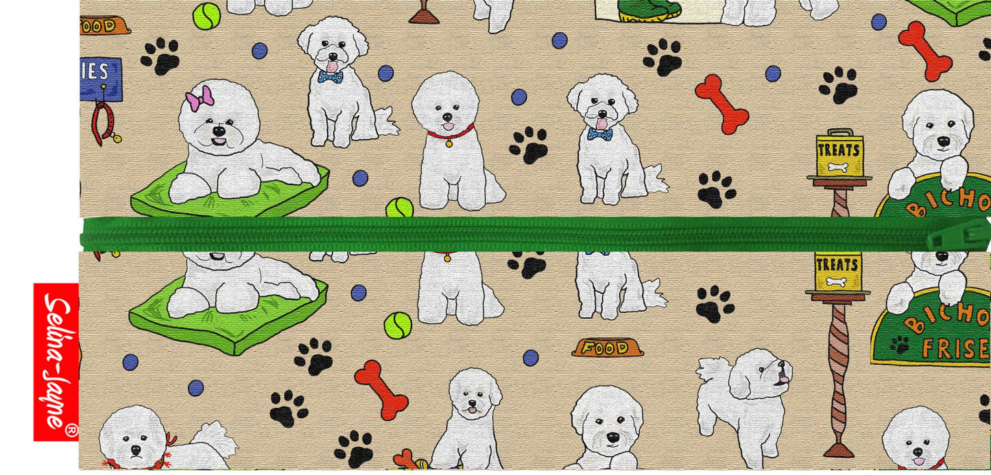 Bichon Frise Dog Pencil Case by Selina-Jayne