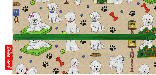 Bichon Frise Dog Pencil Case by Selina-Jayne