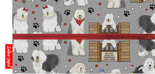 Old English Sheepdog Pencil Case by Selina-Jayne