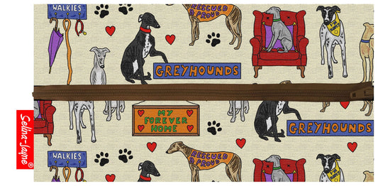 Retired Greyhound Pencil Case by Selina-Jayne