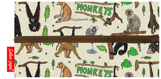 Monkey Pencil Case by Selina-Jayne