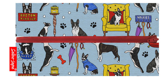 Boston Terrier Dog Pencil Case by Selina-Jayne