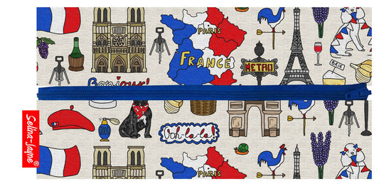 France Pencil Case by Selina-Jayne