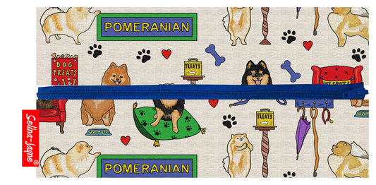 Pomeranian Dog Pencil Case by Selina-Jayne