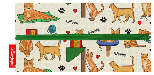 Red Ginger Cats Pencil Case by Selina-Jayne