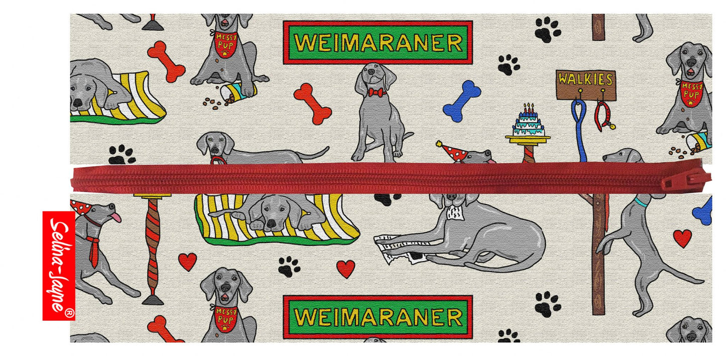 Weimaraner Dog Pencil Case by Selina-Jayne