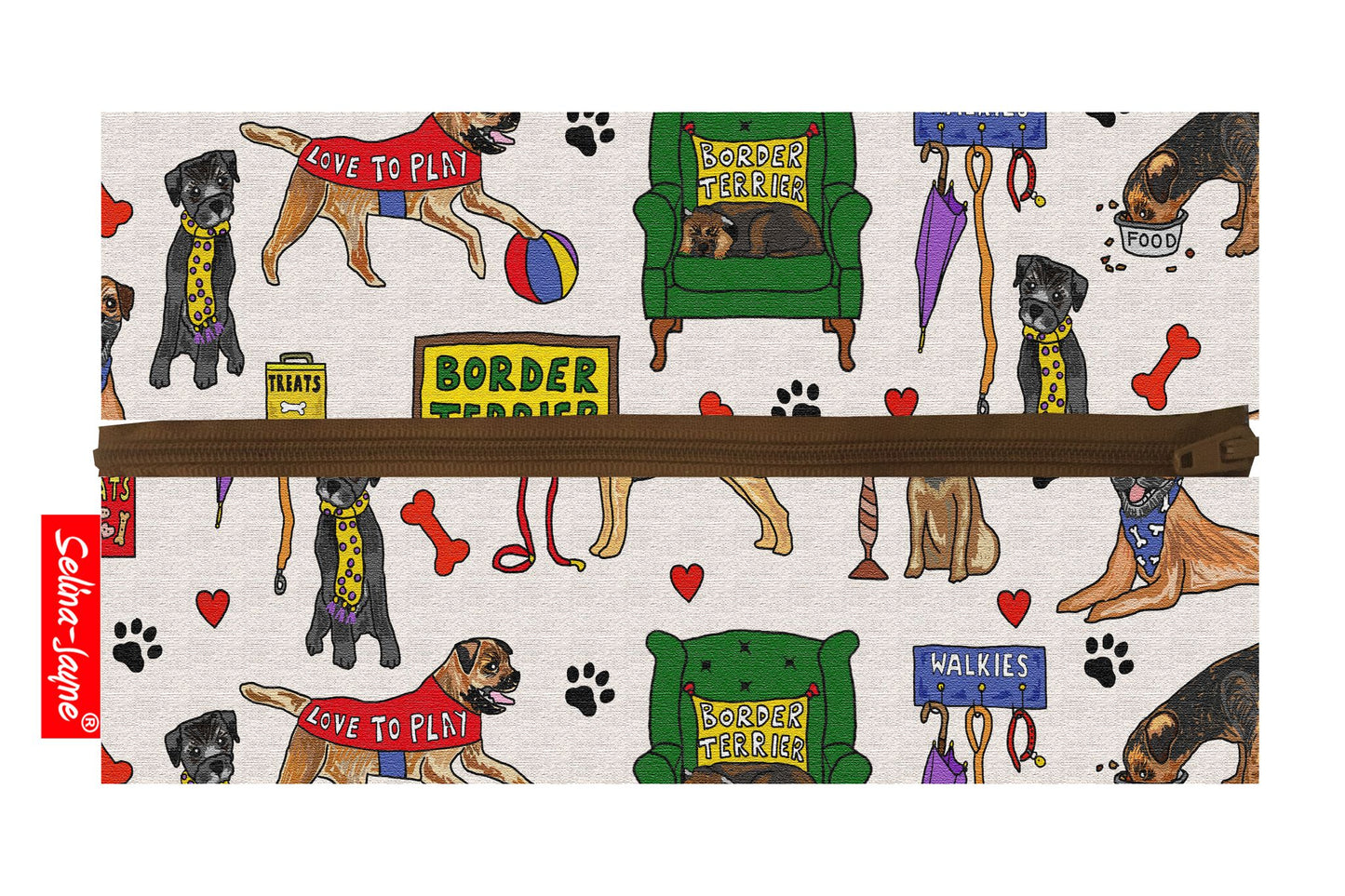 Border Terrier Pencil Case by Selina-Jayne