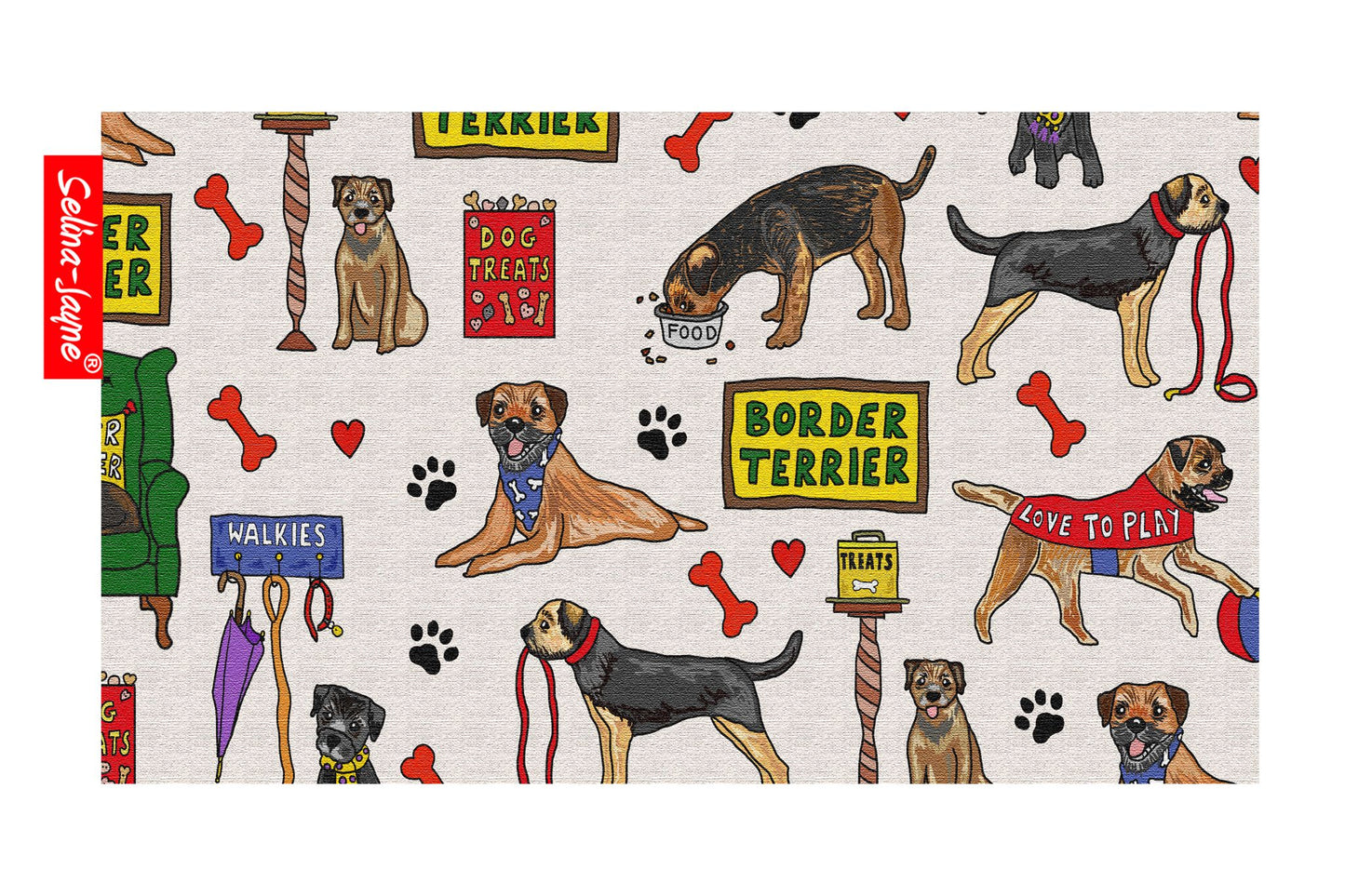 Border Terrier Pencil Case by Selina-Jayne