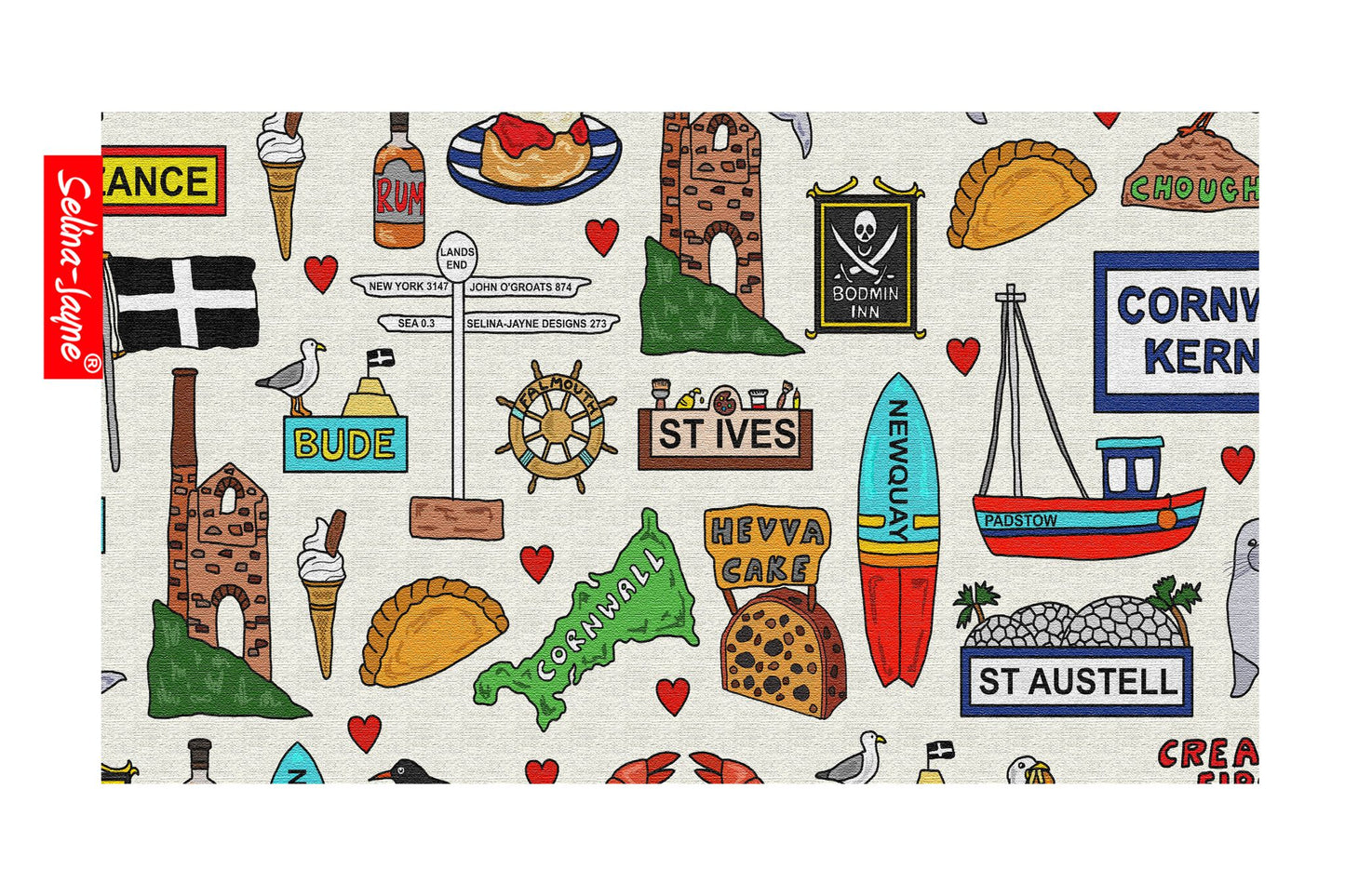 Cornwall Pencil Case by Selina-Jayne