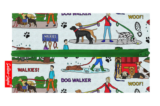 Dog Walker Pencil Case by Selina-Jayne