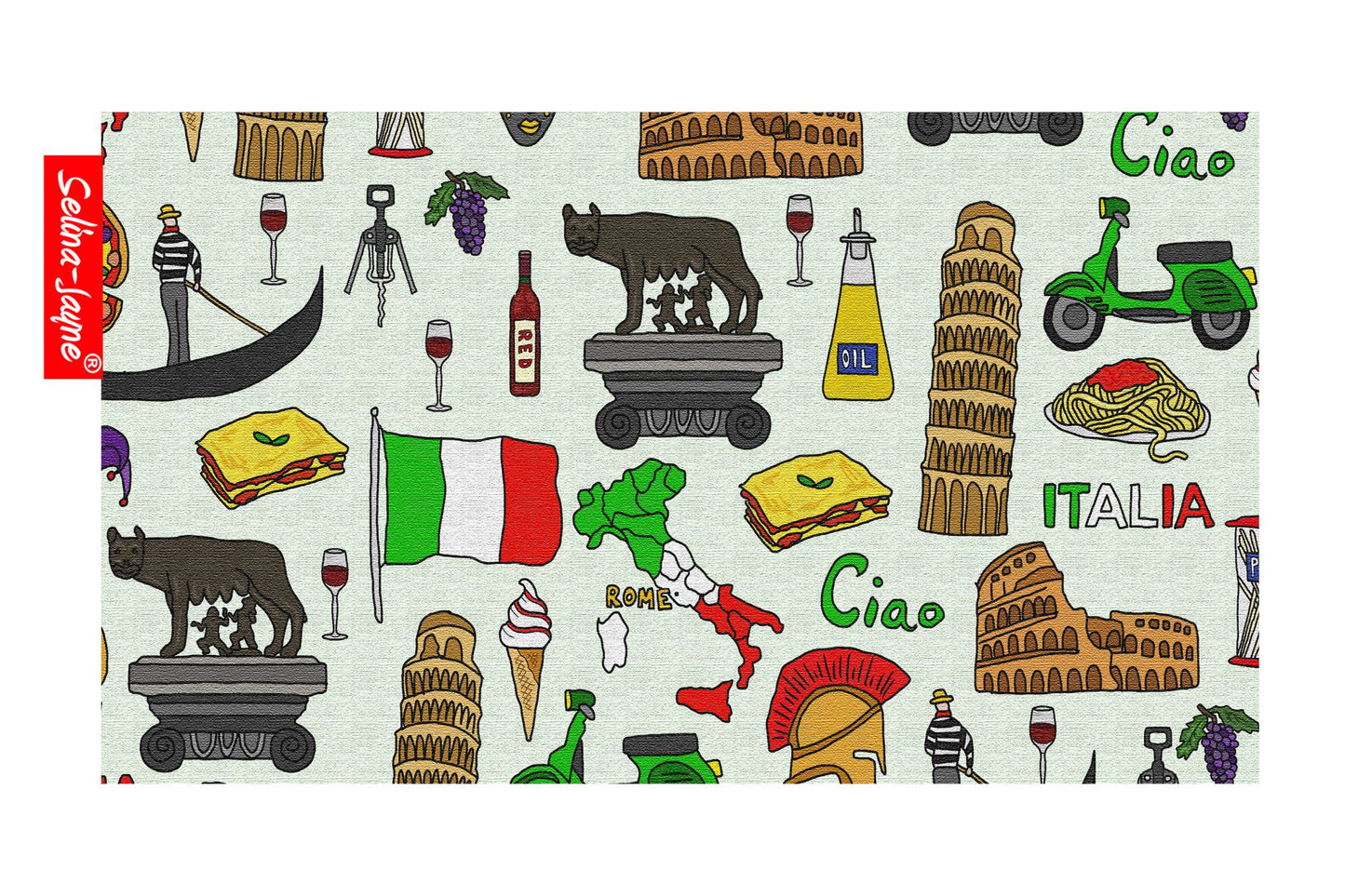 Italy Pencil Case by Selina-Jayne