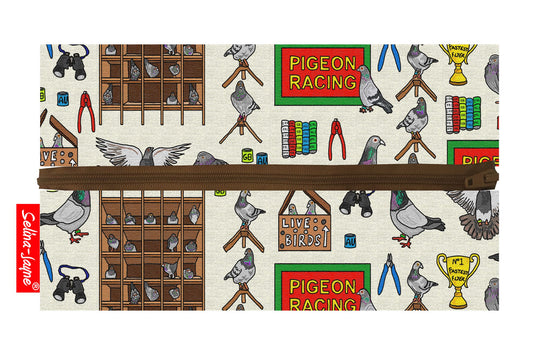 Racing Pigeons Pencil Case by Selina-Jayne