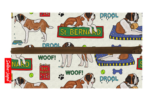 St Bernards Pencil Case by Selina-Jayne