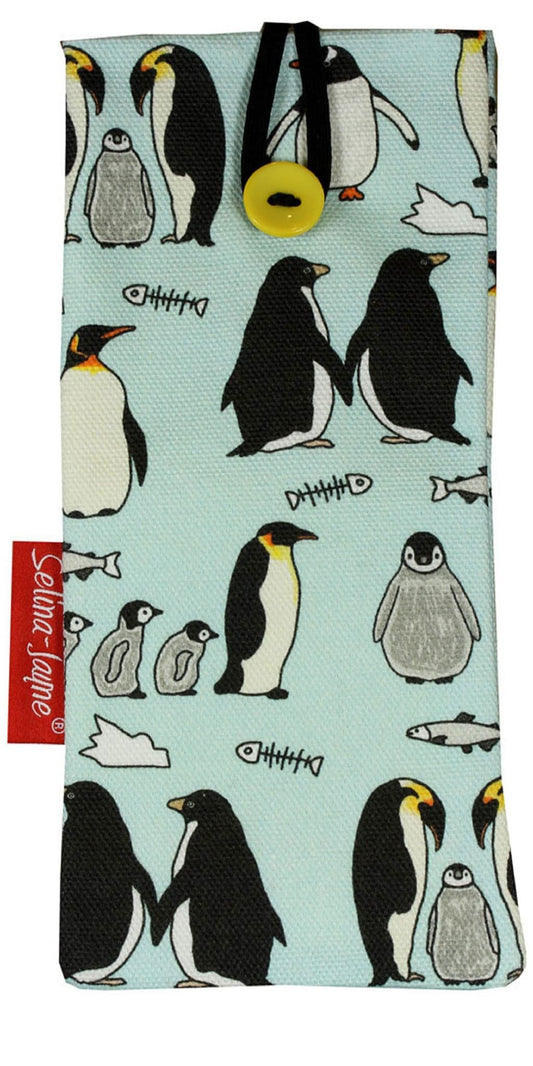 Penguins Soft Glasses Case by Selina-Jayne