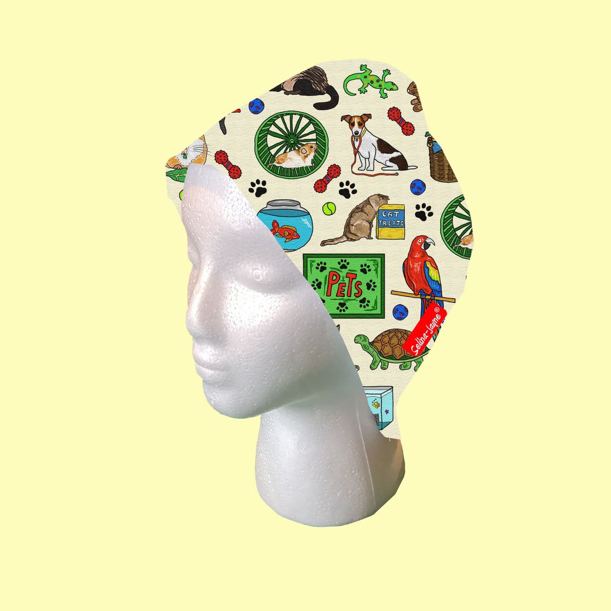 Pets Scrub Cap by Selina-Jayne