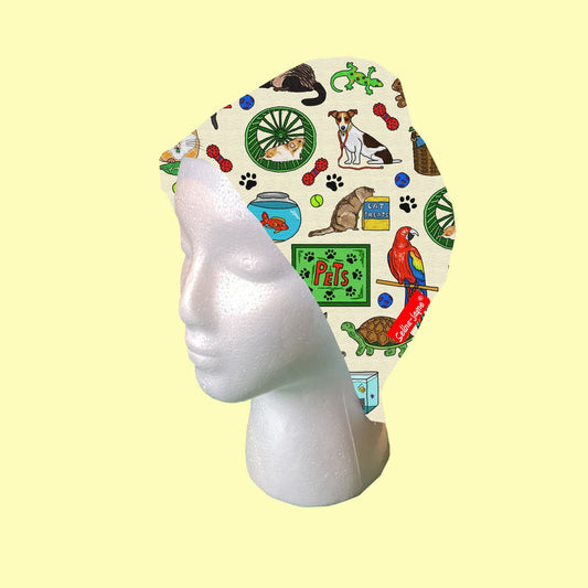 Pets Scrub Cap by Selina-Jayne