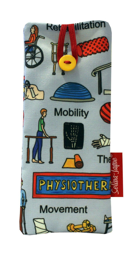 Physiotherapist Soft Fabric Glasses Case by Selina-Jayne
