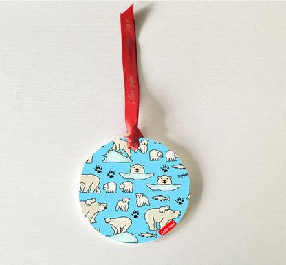 Polar Bear Hanging Decoration by Selina-Jayne