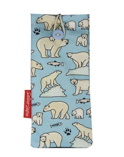 Polar Bear Soft Glasses Case by Selina-Jayne