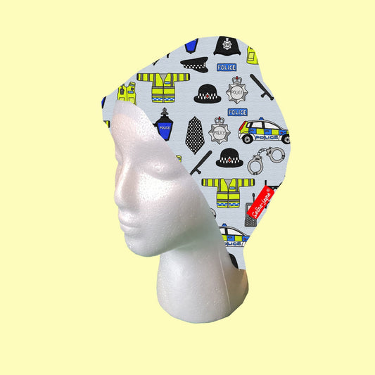 Police Scrub Cap by Selina-Jayne