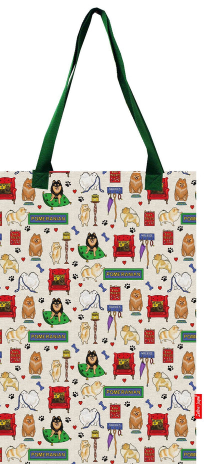 Pomeranian Dog Tote Bag by Selina-Jayne