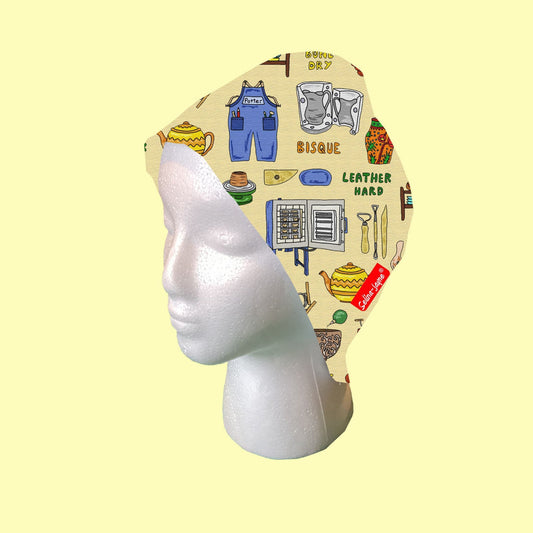 Potter Ceramicist Scrub Cap by Selina-Jayne