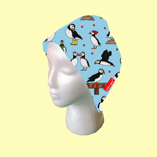 Puffins Scrub Cap by Selina-Jayne