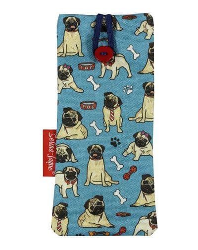 Pug Dog Soft Glasses Case by Selina-Jayne