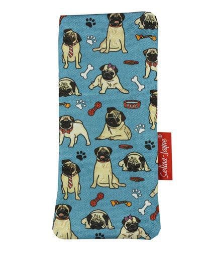 Pug Dog Soft Glasses Case by Selina-Jayne