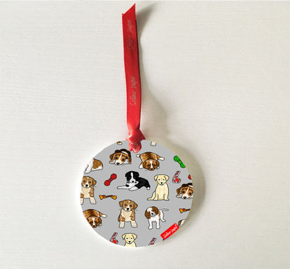 Puppies Hanging Decoration by Selina-Jayne