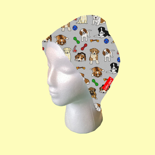 Puppies Scrub Cap by Selina-Jayne