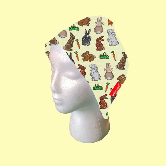 Rabbits Scrub Cap by Selina-Jayne