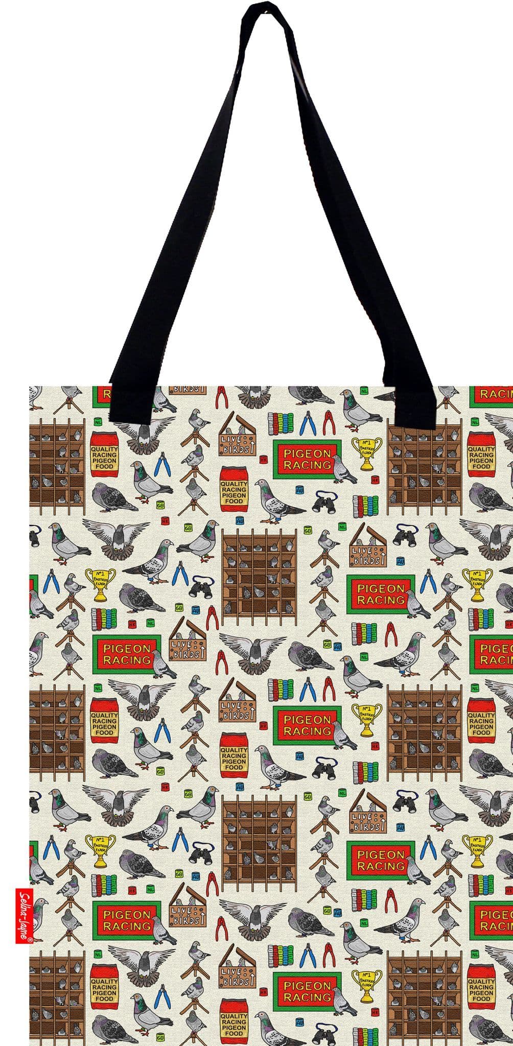 Racing Pigeons Tote Bag by Selina-Jayne
