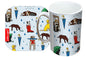 Raining Cats and Dogs Mug and Coaster Gift Set by Selina-Jayne