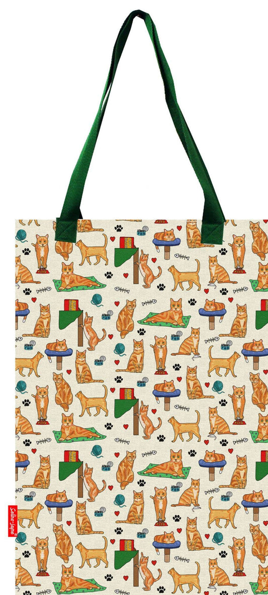 Red Ginger Cats Tote Bag by Selina-Jayne