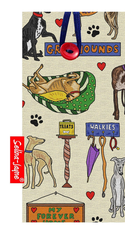 Retired Greyhound Soft Glasses Case by Selina-Jayne