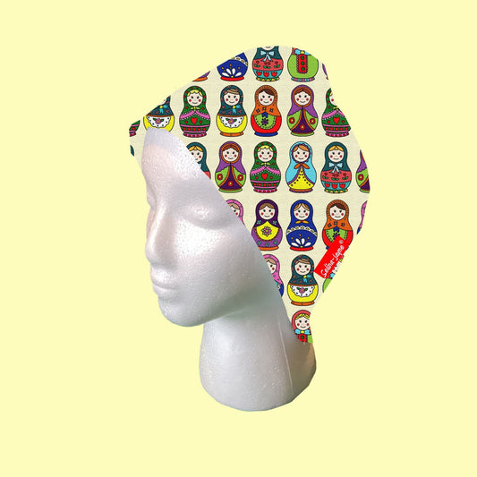 Russian Dolls Scrub Cap by Selina-Jayne