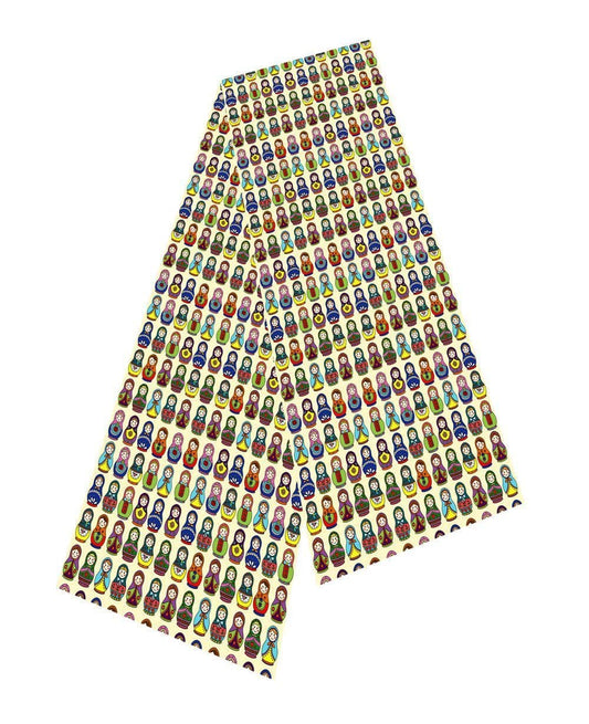 Russian Dolls Silk Scarf by Selina-Jayne