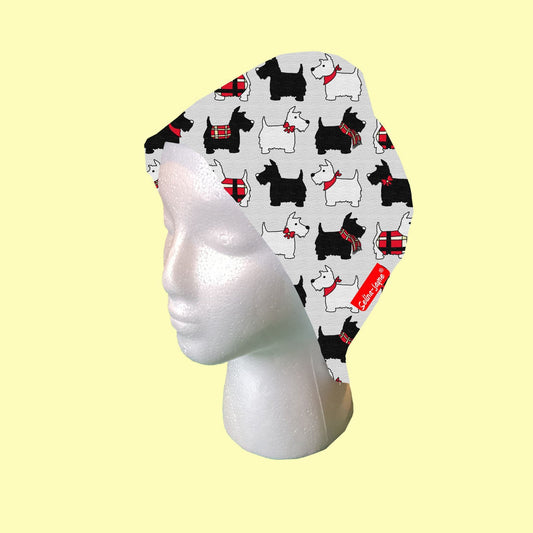 Scotty Dogs Scrub Cap by Selina-Jayne
