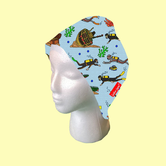 Scuba Diving Scrub Cap by Selina-Jayne