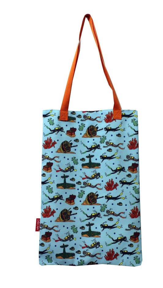 Scuba Diving Tote Bag by Selina-Jayne