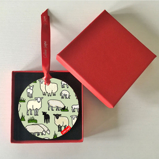 Sheep Hanging Decoration by Selina-Jayne