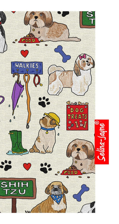 Shih Tzu Glasses Case Soft Fabric by Selina-Jayne