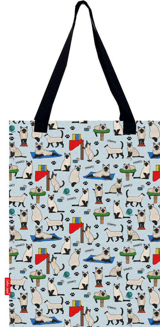 Siamese Cat Tote Bag by Selina-Jayne