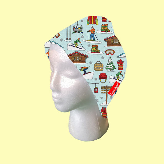 Skiing Scrub Cap by Selina-Jayne