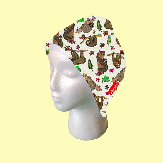 Sloth Scrub Cap by Selina-Jayne