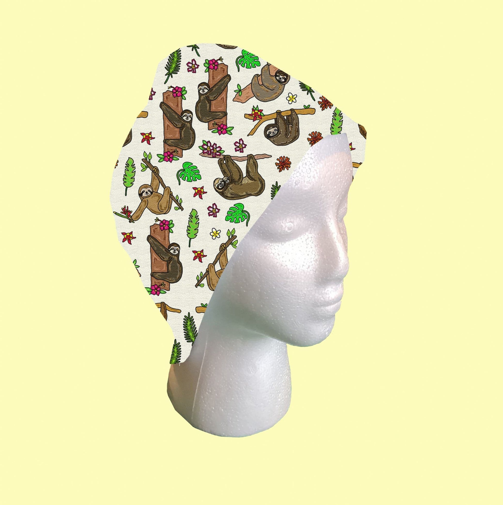 Sloth Scrub Cap by Selina-Jayne